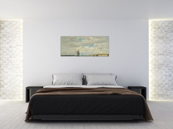 Slika - Eugène Boudin, Coast of Brittany, reprodukcije (120x50 cm)