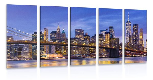 5-dijelna slika divan most u Brooklynu