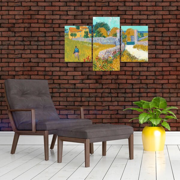 Slika - Vincent van Gogh, Farmhouse in Provence, reprodukcije (90x60 cm)