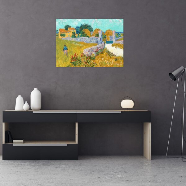 Slika - Vincent van Gogh, Farmhouse in Provence, reprodukcije (70x50 cm)