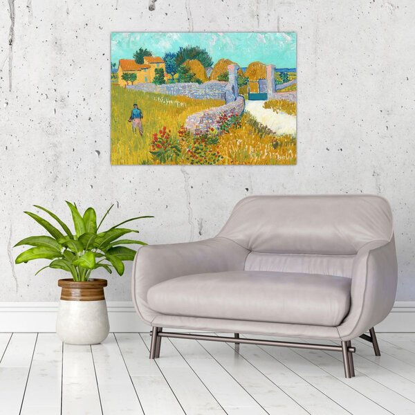 Slika - Vincent van Gogh, Farmhouse in Provence, reprodukcije (70x50 cm)