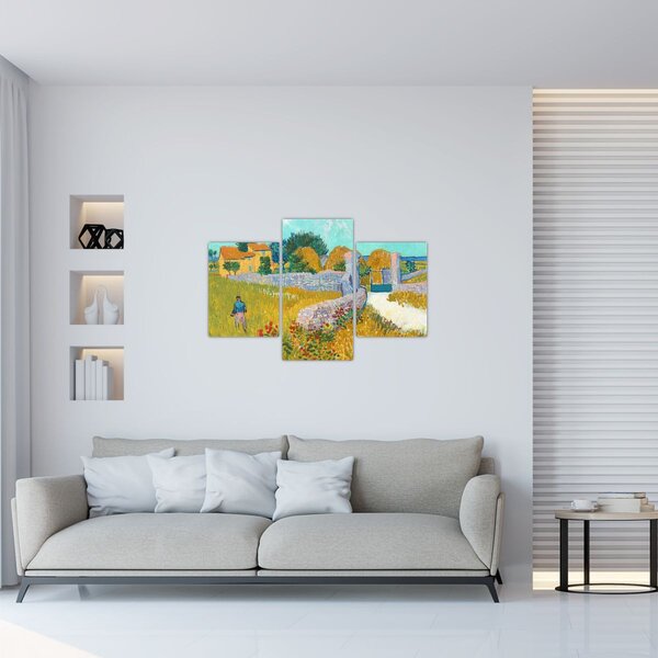 Slika - Vincent van Gogh, Farmhouse in Provence, reprodukcije (90x60 cm)
