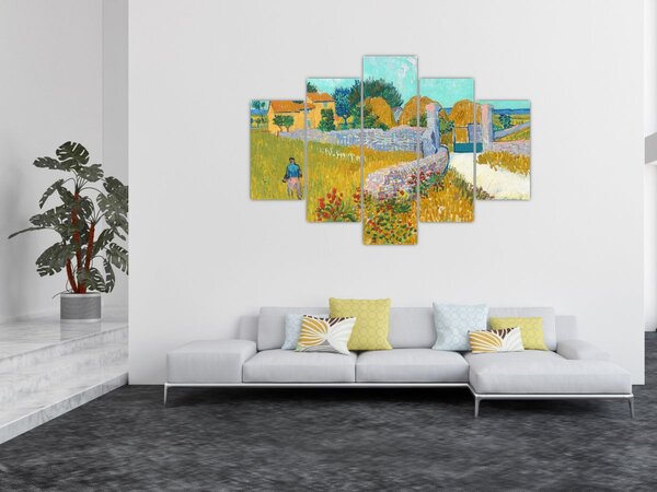 Slika - Vincent van Gogh, Farmhouse in Provence, reprodukcije (150x105 cm)