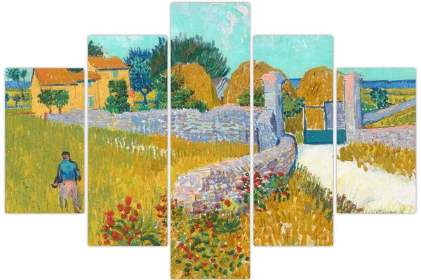 Slika - Vincent van Gogh, Farmhouse in Provence, reprodukcije (150x105 cm)