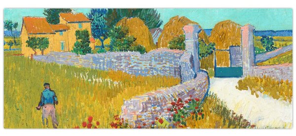 Slika - Vincent van Gogh, Farmhouse in Provence, reprodukcije (120x50 cm)