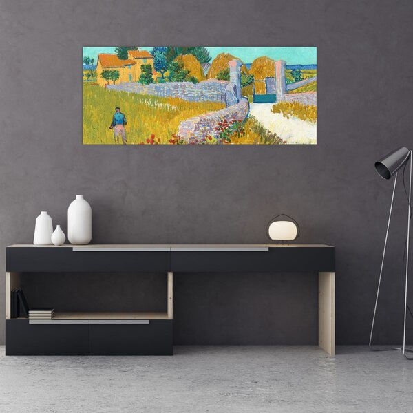 Slika - Vincent van Gogh, Farmhouse in Provence, reprodukcije (120x50 cm)