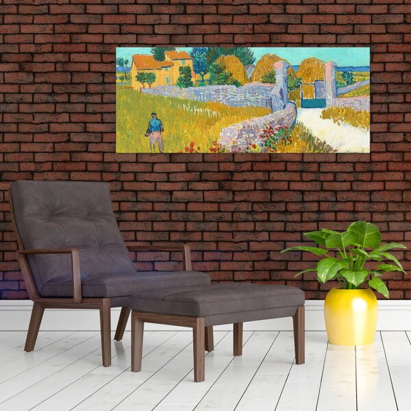 Slika - Vincent van Gogh, Farmhouse in Provence, reprodukcije (120x50 cm)