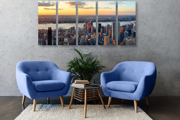 5-dijelna slika grad New York