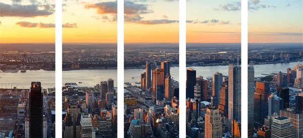 5-dijelna slika grad New York