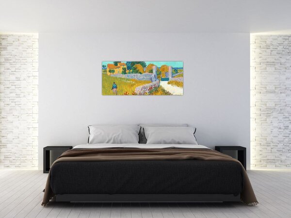 Slika - Vincent van Gogh, Farmhouse in Provence, reprodukcije (120x50 cm)
