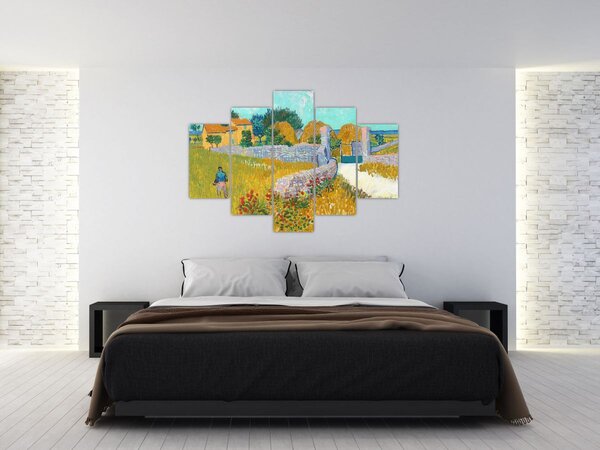 Slika - Vincent van Gogh, Farmhouse in Provence, reprodukcije (150x105 cm)