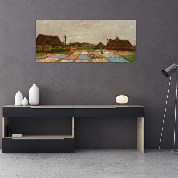 Slika - Vincent van Gogh, Flower Beds in Holland, reprodukcije (120x50 cm)