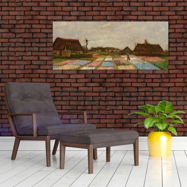 Slika - Vincent van Gogh, Flower Beds in Holland, reprodukcije (120x50 cm)