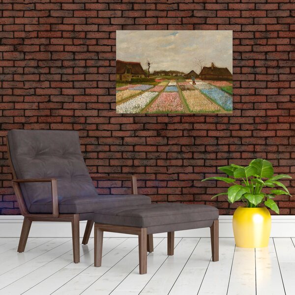 Slika - Vincent van Gogh, Flower Beds in Holland, reprodukcije (70x50 cm)