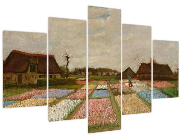 Slika - Vincent van Gogh, Flower Beds in Holland, reprodukcije (150x105 cm)