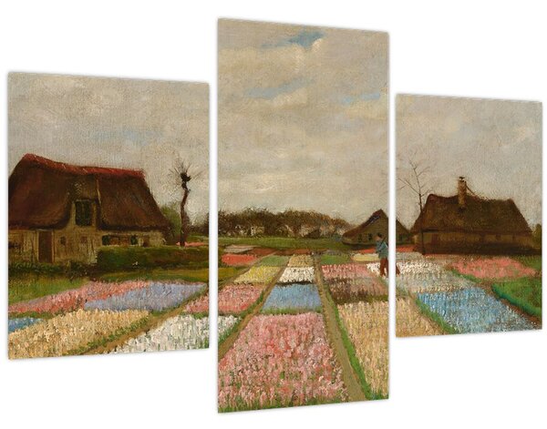 Slika - Vincent van Gogh, Flower Beds in Holland, reprodukcije (90x60 cm)
