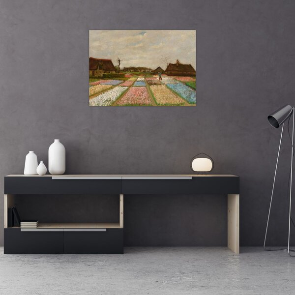 Slika - Vincent van Gogh, Flower Beds in Holland, reprodukcije (70x50 cm)
