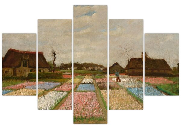 Slika - Vincent van Gogh, Flower Beds in Holland, reprodukcije (150x105 cm)