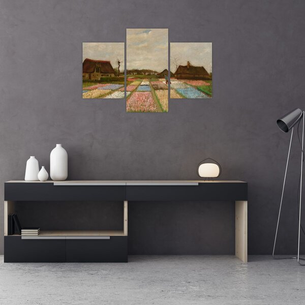 Slika - Vincent van Gogh, Flower Beds in Holland, reprodukcije (90x60 cm)