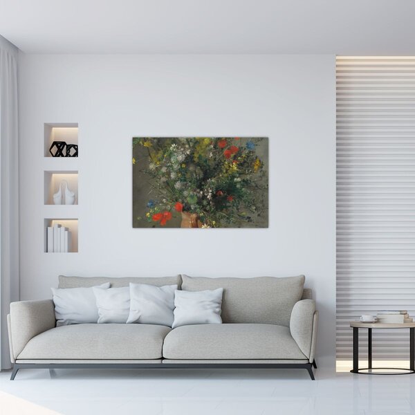 Slika - Auguste Renoir, Flowers in a Vase, reprodukcije (90x60 cm)