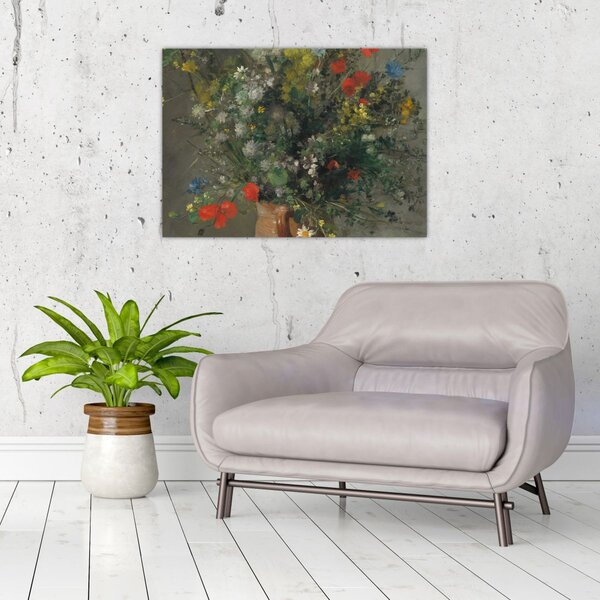 Slika - Auguste Renoir, Flowers in a Vase, reprodukcije (70x50 cm)