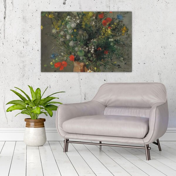Slika - Auguste Renoir, Flowers in a Vase, reprodukcije (90x60 cm)