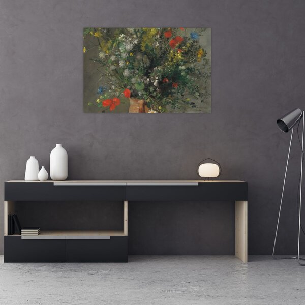 Slika - Auguste Renoir, Flowers in a Vase, reprodukcije (90x60 cm)