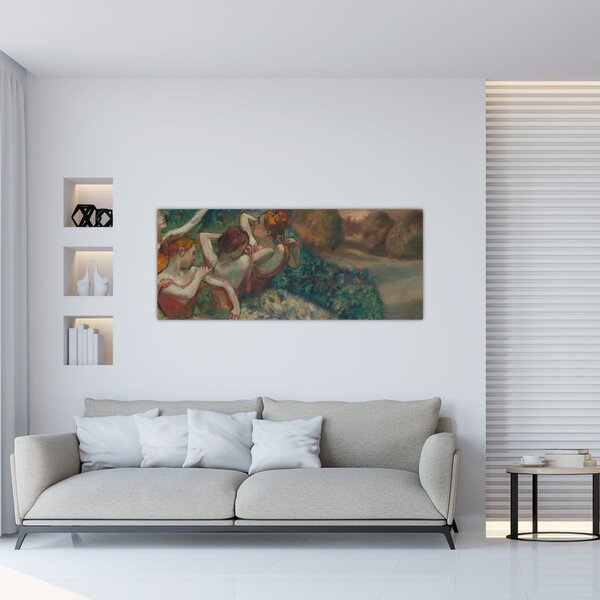 Slika - Edgar Degas, Four Dancers, reprodukcije (120x50 cm)