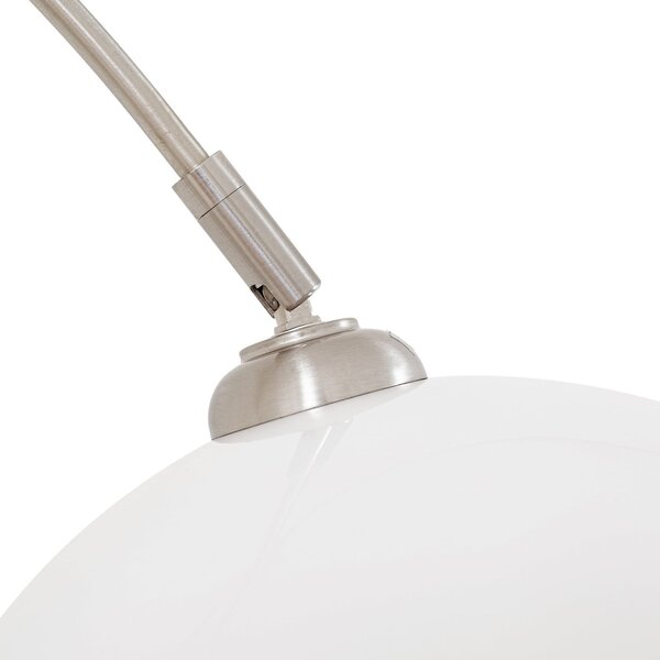 Podne Lampa Lindby, Alverton, Bijela, Dnevna soba, Metal, Moderan