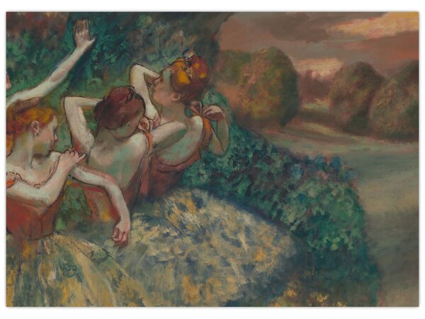 Slika - Edgar Degas, Four Dancers, reprodukcije (70x50 cm)