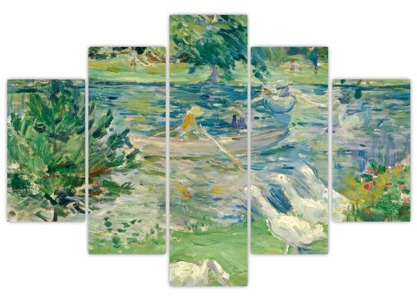 Slika - Berthe Morisot, Girl in a Boat with Geese, reprodukcije (150x105 cm)