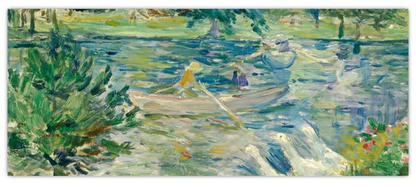 Slika - Berthe Morisot, Girl in a Boat with Geese, reprodukcije (120x50 cm)