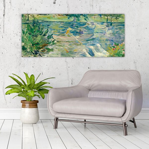 Slika - Berthe Morisot, Girl in a Boat with Geese, reprodukcije (120x50 cm)