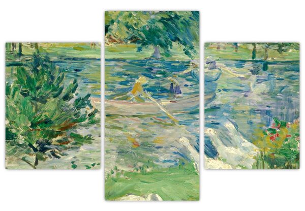 Slika - Berthe Morisot, Girl in a Boat with Geese, reprodukcije (90x60 cm)