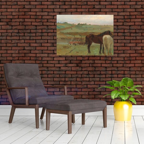 Slika - Edgar Degas, Horses in a Meadow, reprodukcije (70x50 cm)