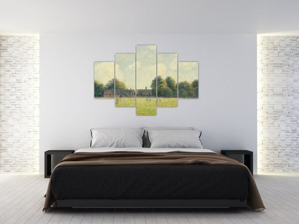 Slika - Camille Pissarro, Hampton Court Green, reprodukcije (150x105 cm)