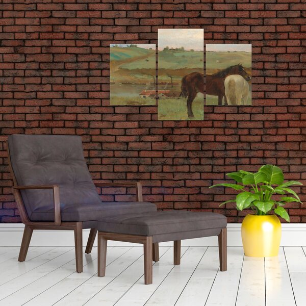 Slika - Edgar Degas, Horses in a Meadow, reprodukcije (90x60 cm)