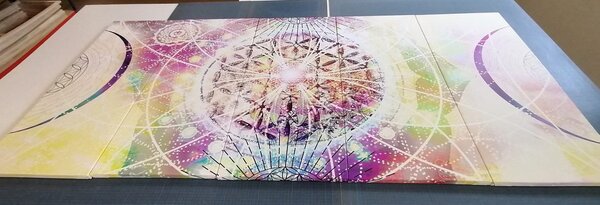 5-dijelna slika Mandala u zanimljivom dizajnu