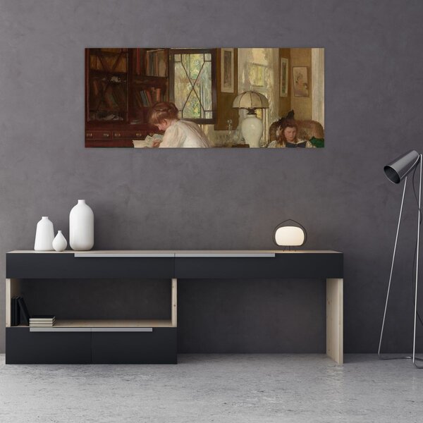Slika - Edmund Tarbell, Josephine and Mercie, reprodukcije (120x50 cm)