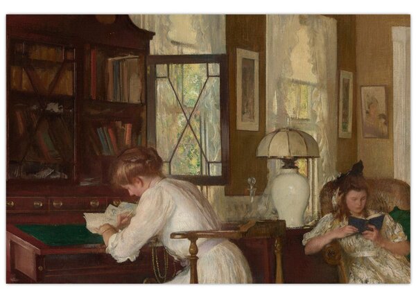 Slika - Edmund Tarbell, Josephine and Mercie, reprodukcije (90x60 cm)