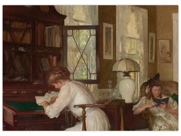 Slika - Edmund Tarbell, Josephine and Mercie, reprodukcije (70x50 cm)