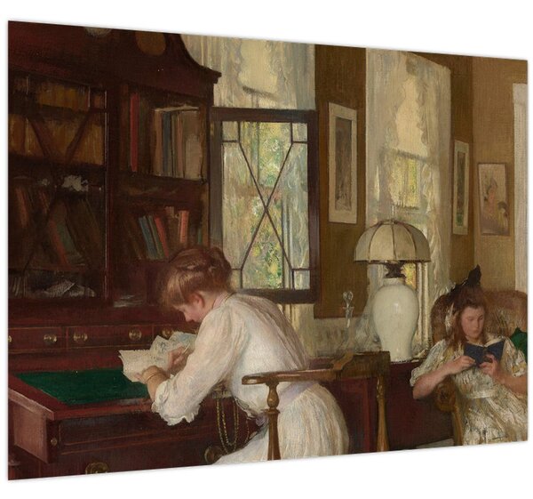 Slika - Edmund Tarbell, Josephine and Mercie, reprodukcije (70x50 cm)
