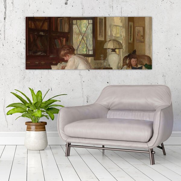 Slika - Edmund Tarbell, Josephine and Mercie, reprodukcije (120x50 cm)