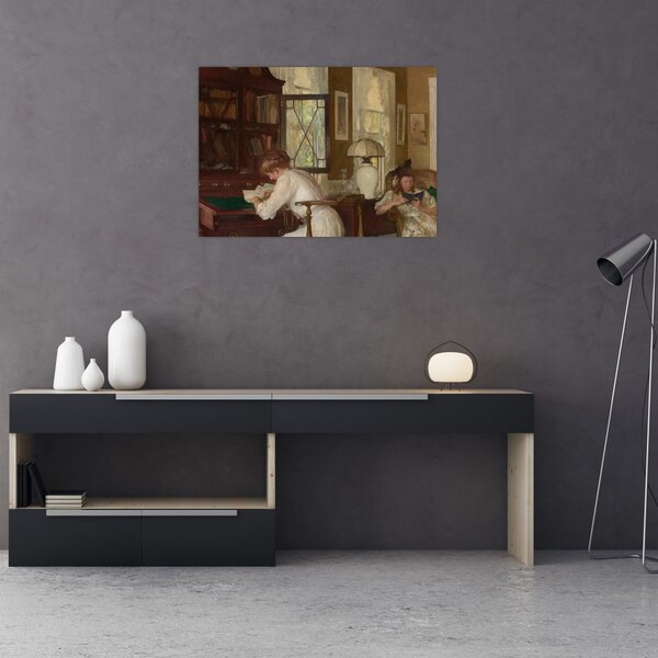 Slika - Edmund Tarbell, Josephine and Mercie, reprodukcije (70x50 cm)