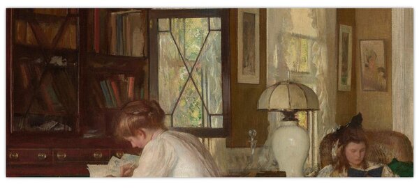 Slika - Edmund Tarbell, Josephine and Mercie, reprodukcije (120x50 cm)