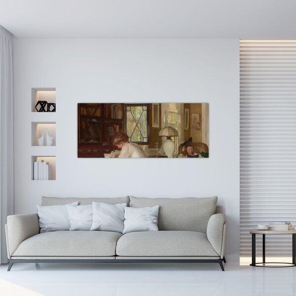 Slika - Edmund Tarbell, Josephine and Mercie, reprodukcije (120x50 cm)