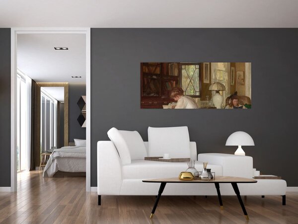 Slika - Edmund Tarbell, Josephine and Mercie, reprodukcije (120x50 cm)