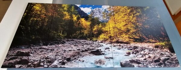 5-dijelna slika slikoviti planinski krajolik