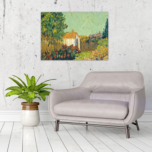 Slika - Imitator of Vincent van Gogh, Landscape, reprodukcije (70x50 cm)