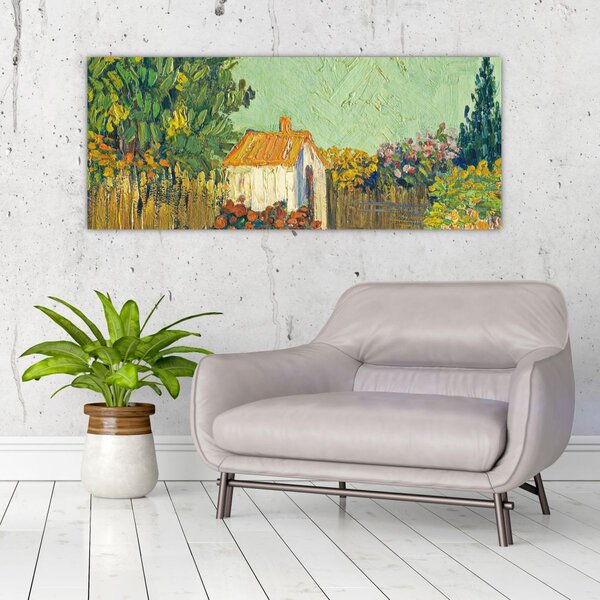 Slika - Imitator of Vincent van Gogh, Landscape, reprodukcije (120x50 cm)